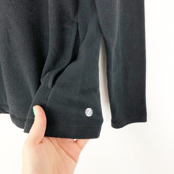 Z By Zella Kids Sweatshirt + Sweatpant Set 10/12 Black Long Sleeve Snap Fleece - Picture 6 of 16